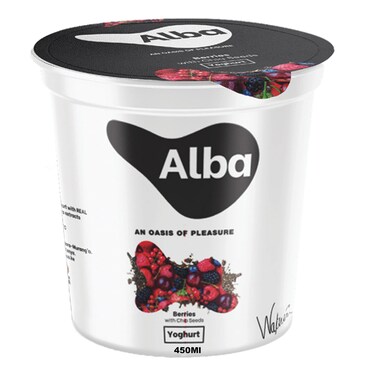 Alba Berrie Chearseed Yoghurt 450Ml
