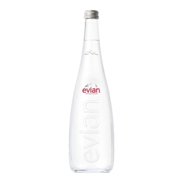 Evian Mineral Water Glass 750Ml