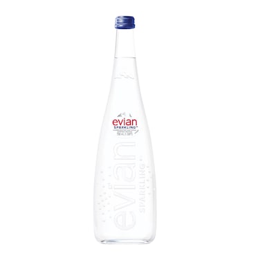 Evian Sparkling Mineral Water Glass 750Ml