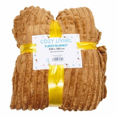 Cozy Living Fleece Blanket Plain 230X260 Cm