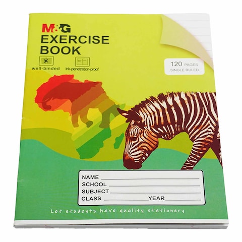 M&amp;G Exercise Book A5 Single Line 120Pages, 2765F