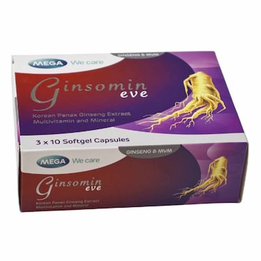 Mega Ginsomin Eve 30 Softgel Capsules