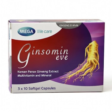 Mega Ginsomin Eve 30 Softgel Capsules