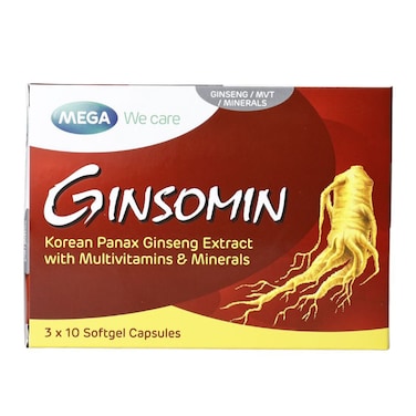 Mega Ginsomin Soft Gel Caps 10'S