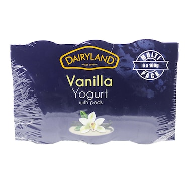 Dairyland Vanilla Yogurt 6X100G