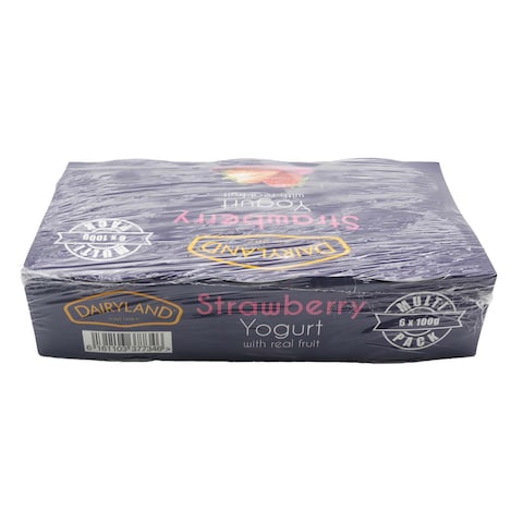 Dairyland Strawberry Yogurt 6X100G
