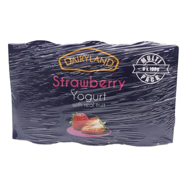 Dairyland Strawberry Yogurt 6X100G