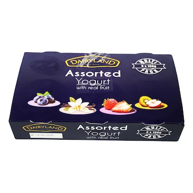 Dairyland Assorted Yogurt 6X100G