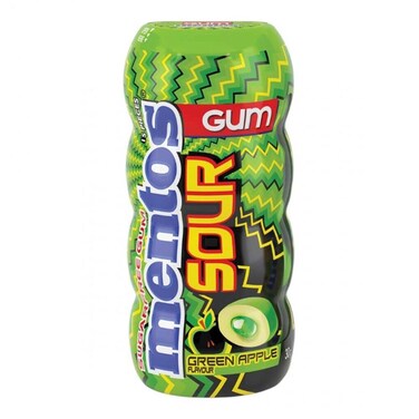 Mentos Gum Sour Green Apple 30G