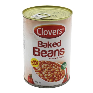 Clovers Backed Beans In Tomato Saurce 420G