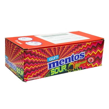 Mentos Gum Sour Strawberry 30G
