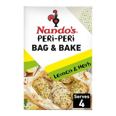 Nandos Peri Peri Bag &amp; Bake Lemon &amp; Herb 20G