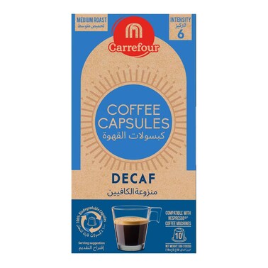 Carrefour Coffee Capsule Decaff 10S