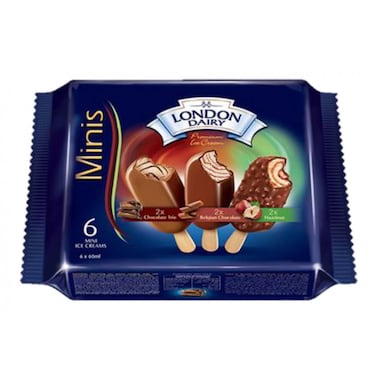 London Dairy Mini Trio Butter Hazzelnut 6X60Ml