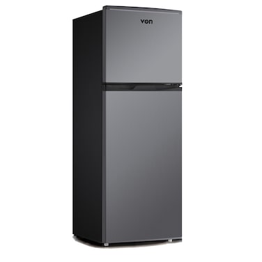 VON VRT-138DRHX Double Door Fridge, Top Mount Freezer- 138L