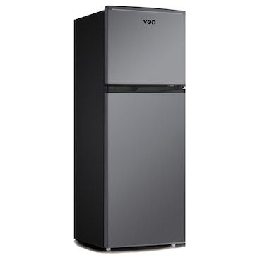 VON VRT-138DRHX Double Door Fridge, Top Mount Freezer- 138L