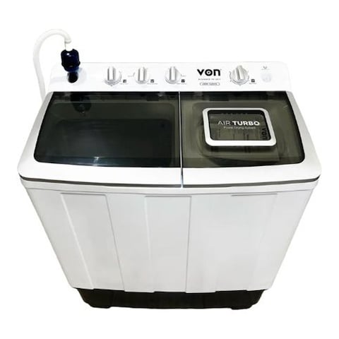 Von VWM-10AHK Twin Tub Washing Machine - 10KG