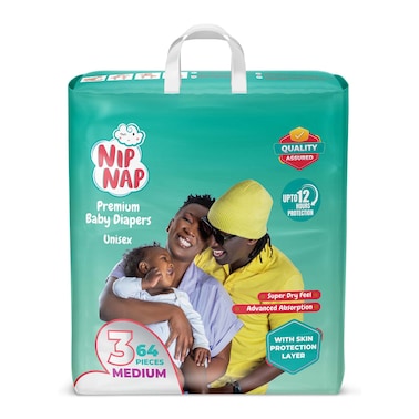 Nipnap Premium Baby Diapers Jumbo Midi 64S