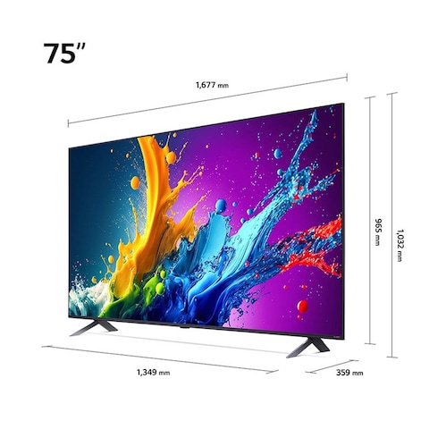 Lg Smart Tv 75 Inch Uhd 4K -75QNED80T6B