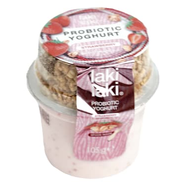 Laki Laki Probiotic Strawberry Yoghurt with Granola 105G