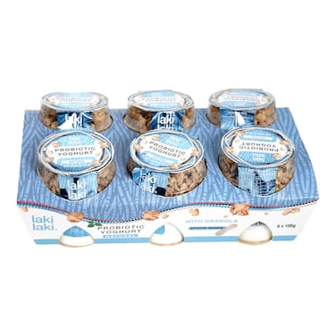 Laki Laki Probiotic Natural Yogurt with Granola 105Gx6