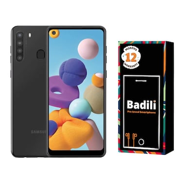 Badili - Refurbished Samsung Galaxy A21: 4G, 6.5 inches, 16MP, 32GB, 4000mAh