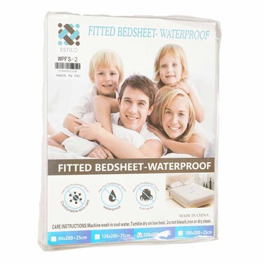 Estilo Waterproof Fitted Bedsheet 5X6