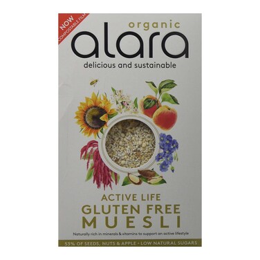 Alara Organic Active Muesli Gluten Free 250G