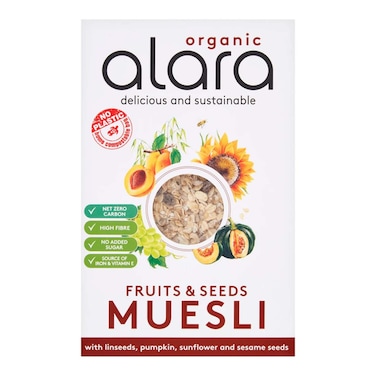 Alara Organic Fruits &amp; Seeds Muesli 650G