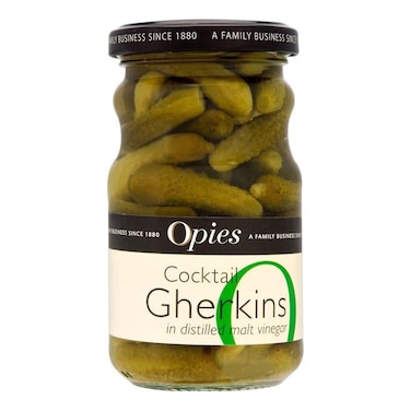 Opies Gherkins Malt Vinegar 227G
