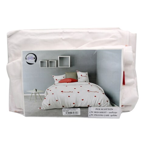COSY LIVIN PRTD BEDSHEET 210X230 6P
