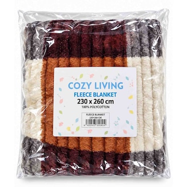Cozy Living Fleece Blanket Printed 230X260Cm