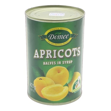 Domee Apricot Halvesin Syrup 425G