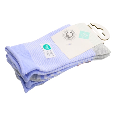 Mid Baby  Socks X2 Blue 24/26