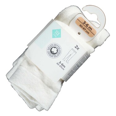 PLAIN COTN TIGHTS ECR 3/6M I512743