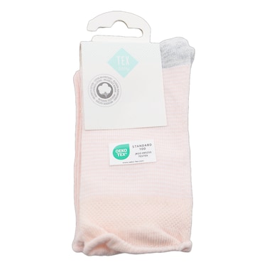 Mid Baby  Socks X2 Pink 15/17