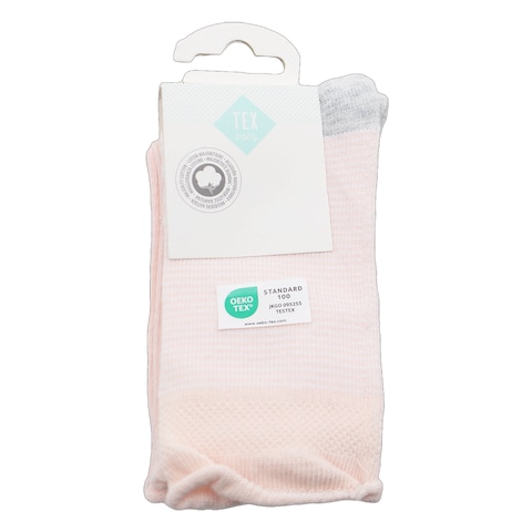 Mid Baby  Socks X2 Pink 21/23