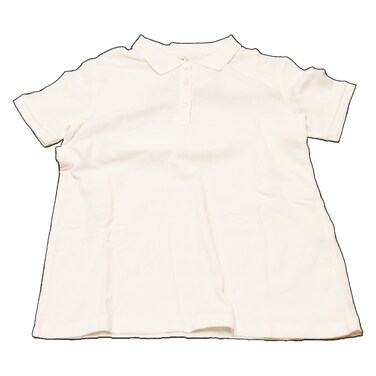 Boy Polo Pique Short Sleeved White 2/3 (98Cm Height)