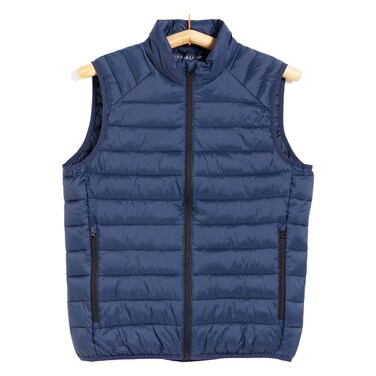 Kids Puffed Sleeveless Jacket Navy 5/6A (116cm)