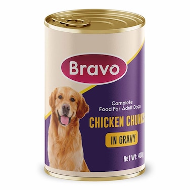 Bravo Chicken Chunks Adult Dog Wet Food 400G