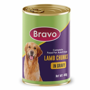Bravo Lamb Chunks R Adult Dog Wet Food 400G