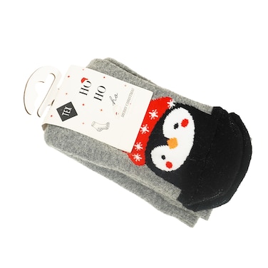 Christmas Homesocks X1 Gray Size 27-30 I945095