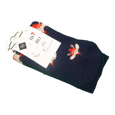 Christmas Homesocks X1 Navy Size 27-30 I945095