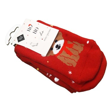 Christmas Homesocks X1 Red Size 27-30 I945095