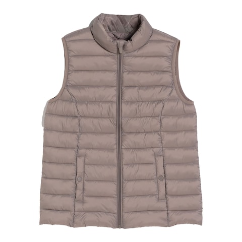 Ultra Light Puffy Vest Jacket Taupe XXL