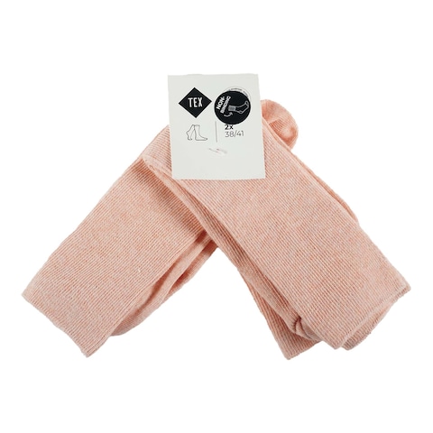 Tex Plain Cotton Sock Pink 38/41 I891185