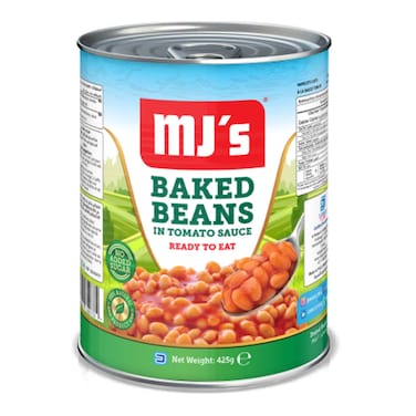 MJ Canned Baked Beans 400Gm