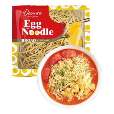 Domee Egg Noodles Broad 400G