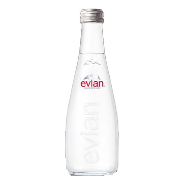 Evian Mineral Water Glass 330Ml
