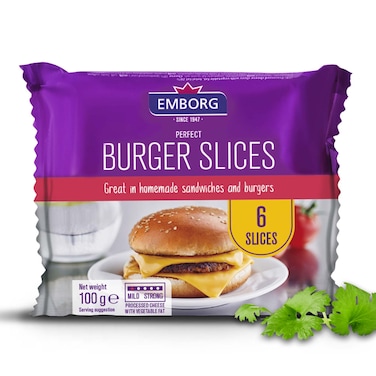 Emborg Perfect Burger Cheese Slices 200G